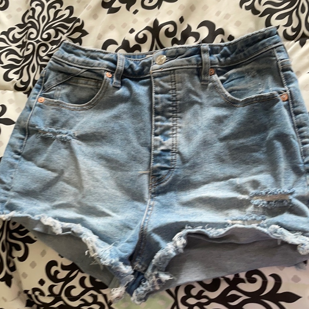 free people jean shorts